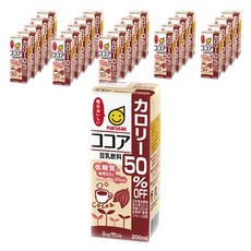 마루산 칼로리 50% 오프 코코아 두유 음료, 24개, 200ml