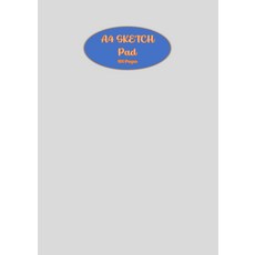 A4 스케치 패드: 사이즈 8.27 x 11.69 인치 백서 드로잉북 스케치북 100페이지 GSM 90 드로잉 아트 앤 크래프트에 이상적이며 컬러 라이트 그레이, 기본