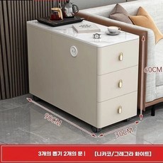 수납장 협탁 소파옆 원목 틈새 거실 쇼파 서랍장 선반 캐비닛, 1개, D. 2 도어 3 우 903060 우유 SF Deban