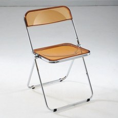 투명 접이식 의자 카페 인테리어, 1인용, 1.4 5.3kg 티
