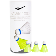 프로스펙스 나일론 셔틀콕 호크 1000, LIME, 3개입, 4개