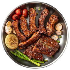 [억수로상회] 슬로우스모킹 바베큐 폭립, 1개, 500g