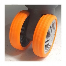 실리콘 캐리어 바퀴 커버 8P 휠 보호 소음 감소 덮개, 1개