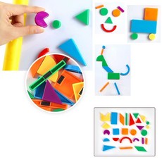 유아교구 색깔 모양놀이 소근육발달 자석블럭 장난감 놀이교구 어린이집교구 조카선물 추천, 1개