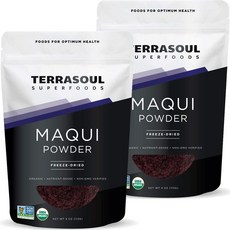 테라소울 수퍼푸드 Organic Maqui 베리 파우더 226.8g Terrasoul Superfoods, 113g