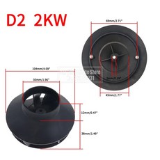 2KW 5KW 주차 히터 송풍기 팬 모터 액세서리 키트 Webasto Air Top 2000ST 용 Eberspacher Airtronic D2 D4 D4S 부품, D2 Outer Fan