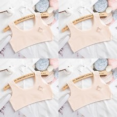女童純棉內衣背心 發育期專用 雙層設計