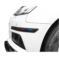 발통마켓 BMW 범퍼 몰딩 가드 차량 사이드가드 M 스포츠 흡집방지 튜닝용품 호환용, 1세트, 화이트(일자형)