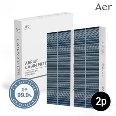 아에르 클린프로 플러스 차량용 국산차량 테슬라 / 자동차 에어컨필터 항균 3.1세대, 1개, CHAV-41,테슬라,1BOX(2p)