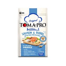 TOMA-PRO 成犬 全犬糧, 1個, 1.5kg, 鮭魚+土豆