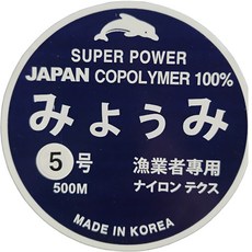 낚시줄#미요우미 경심줄 3호부터24호까지, 5호, 1개, 투명