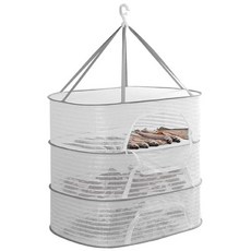 다기능 밀폐식 건조망 중형 3단 건조망 생선 대 말리는망 캠핑, 상세페이지 참조, 1개