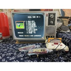 레트로 송출기 티비 엔틱 1417 TV카메라 송출 골동품, G. 14인치 LCD + 게임기 + 게임 카드