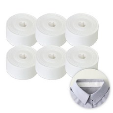 감성리빙 셔츠 목때 화장품 오염 방지 잘라쓰는 접착식 테이프 5m, 6개