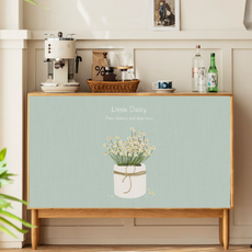 아티홈 스프링 플라워 벨크로 캐비닛 커튼