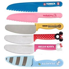 캐릭터 유아 아동 어린이 플라스틱 스텐레스 안전칼(어린이집 준비물 요리칼), 미니마우스(pp)