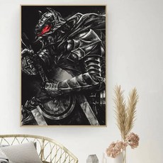 숫자로 그리는 유화 베르세르크 일본 애니메이션 숫자 그림 캔버스 DIY 홈 데코 219736, 60x75cm, A8
