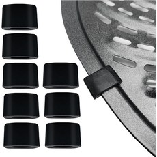 8PCS 에어프라이어 7QT PowerXL Gowise 에어프라이어용 고무 범퍼 업그드된 발 탭 실리콘 부품 그릴 팬 플트
