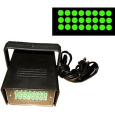 녹색 LED 사각형 스트로브 조명을 밝히는 참신함
