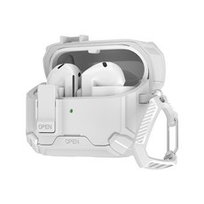 투에이비 갤럭시 버즈 호환 아머드 락 케이스, 화이트, 버즈3/버즈3 Pro