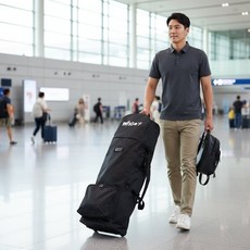 바퀴 골프백 항공커버 여행용 충격 보호 방수 캐리어, 상세페이지 참조