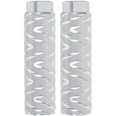 파티킬 자전거 페그 장착 축 알루미늄 합금 미끄럼 방지 리드 풋 뒷좌석 BMX 마운틴 더트 바이크 사이클링 리어 스턴트 페그용 얇은 선으로 서 있습니다, White