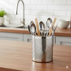 정공 타공스텐 타원형수저통1구-걸이형수저통jus6+3szh