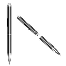 RUN기술 신제 품초소형 볼펜녹음기 고음질 펜형 녹음 장시간 자체OTG 32G 휴대용, ZD42+블랙