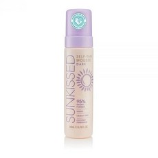 Sunkissed 셀프 탠 무스 다크 200ml 95% 내추럴, 1개