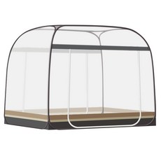 모기장 발바닥 바닥 직물 부착 10초 간단 설치 원터치 모기장 텐트식 접을