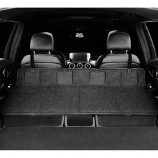 차량용 뒷좌석보드 뒷좌석 평탄화매트 차박매트 차박 매트 차박매트 차박 평탄화 보드 차량 뒷자석 매트 승용차 뒷자석 평탄매트 차박 매트, 01고급 검정