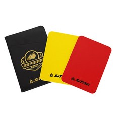 주심 심판카드 세트 옐로우카드 레드카드 축구카드 심판용품, 레드,옐로우, 1세트
