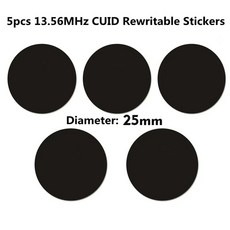 5/10/20Pcs IC CUID 안드로이드 앱 MCT 수정 13.56MHz UID 변경 가능 1K S50 태그 카드 접착 스티커 Keyfobs 블록 0 쓰기