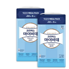 크리넥스 마이비데 캡형 60매x 6 x 2팩