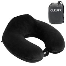 CLRUPR 목 베개 비행기 수면 여행 자동차 집 사무실을 위한 메모리 폼 여행용 베개 머리 지지 여행 동반자 탈착식 및 세탁 가능한 커버, CLRUPR 목 베개 비행기, 수면 여행, 자동차, 집