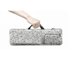 AF-WAN 휴대용 충격 방지 방수 및 방진 네오프렌 키보드 및 마우스 백 Seleeve 케이스 로지텍 MX 키 고급 무선 조명 키보드에 적합, Geometric Figure