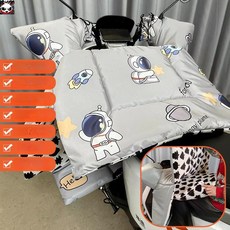 터 보온 토시 블랙 패딩 방풍 겨울용 기모 담요, 1개, 수면복 플란넬 그레이 아스트로넛 A