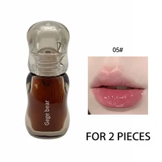 게게베어 크리스탈 글로스 립 틴트 — 가을/겨울 하이드레이팅 포뮬러 미러 마감 젊고 통통한 효과, 02 2 pieces