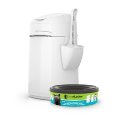 리터락커 플러스 고양이 화장실 분변처리통, 화이트, 1개