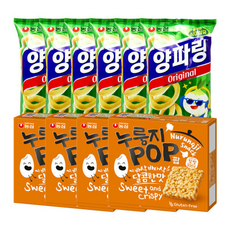 농심 누룽지팝 + 양파링, 6개, 142g