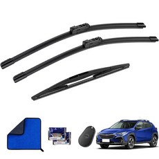 Blshwez 66cm(26인치) 40.6cm(16인치) 30.5cm(12인치) 와이퍼 블레이드 세트 선물 3개 포함 OEM 적합 스바루 임프레자 2017-2023/스바루