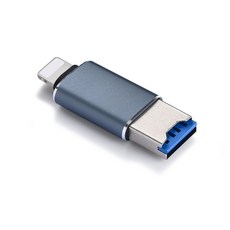 Type-C/蘋果通用TF卡讀卡機，適用蘋果/Type-C安卓手機/相機/無人機/電腦, 蘋果/USB通用TF卡（帶燈款）, 1個