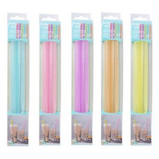 Smily Mia 矽膠吸管組 - 1粗1細 珍珠專用 清潔刷 (5色可選), 綠色, 1個