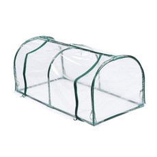 shangren 미니 온실 휴대용 정원 식물 온실 커버 실내/실외, 120X 61X49CM, PVC, 짙은 녹색, 1개