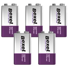 벡셀 망간 9볼트 건전지 (6F22 / 9V), 5개, 1개입