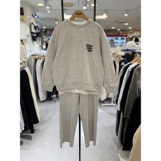 에스핏 지금이 기회 빠른 필수템!! "인기만점" 봄(공용) 맨투맨 와이드 3PCS 상하세트 W/M/GREY