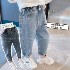 萱寶媽咪baby 兒童牛仔褲 卡通印花造型長褲