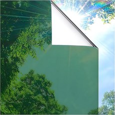 오유핏 창문 단열필름 사생활보호 자외선차단 90cm*5m (4컬러), 에메랄드