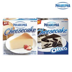필라델피아 치즈케이크 1+1 행사(플레인+오레오), 2개, 794g