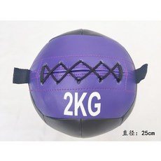 크로스핏 월볼 스쿼트 트레이닝볼 소프트 메디신 피트니스, 라이트퍼플 2kg, 1개